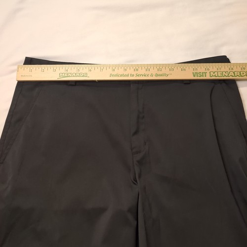 Mens Nike Dri Fit size 34 X 10.5 Flat Front Golf Shorts Measures 36 Black - Picture 5 of 6