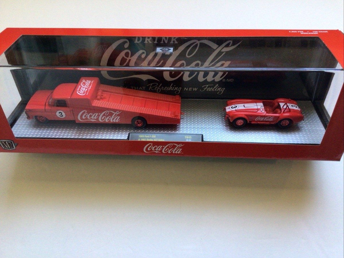 2026 M2 Auto Haulers~Coca~Cola chase~1/750~'69 Ford F-350 & '65