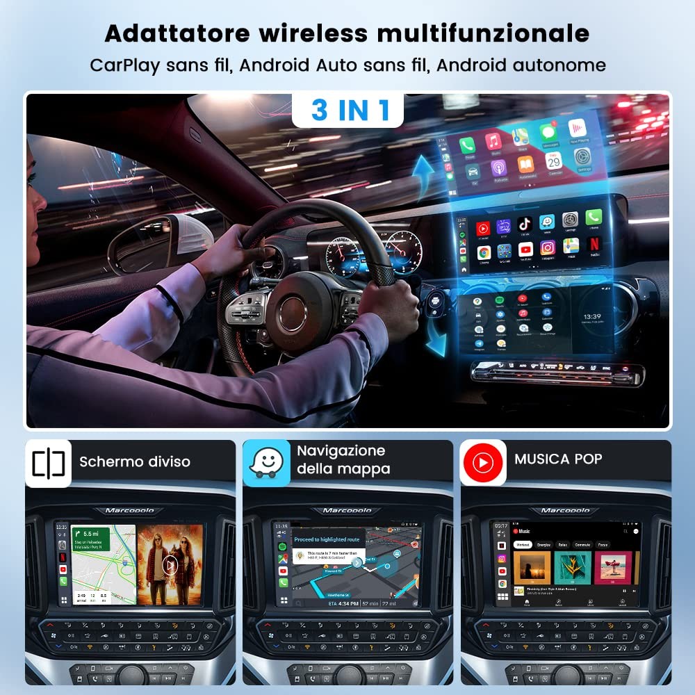 CarlinKit - 2026 Aibox Adattatore Wireless Carplay/android Auto Aibox Plus con - Miniatura 18