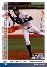 2010 Dunedin Blue Jays Grandstand #11 Adeiny Hechavarria Santiago Cuba Card