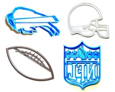Buffalo Bills NFL Football Logo Set Of 4 Cookie Cutters USA