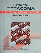 2003 Toyota Tacoma Electrical Wiring Diagrams Manual Original Schematics
