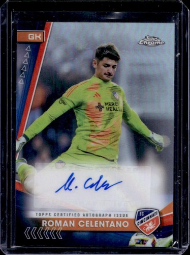 2024 Topps Chrome MLS Roman Celentano Auto Rookie #CA-RC Cincinnati