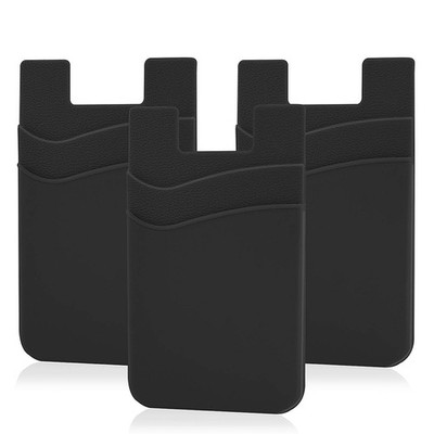 Senose Cell Phone Wallet, Silicone Adhesive Stick-on Phone Card Holder for Cr...