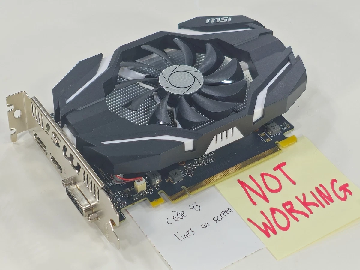 MSI NVIDIA GeForce GTX 1050 Ti 4 GB Memory Computer Graphics Cards