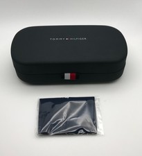 New Authentic Tommy Hilfiger Large Blue Eyeglasses Case Cleaning Cloth