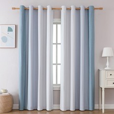Ombre Blackout Curtains for Bedroom, Room Darkening Curtains for Living Room,...