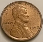 1909 Lincoln Wheat Cent Fine Details First Year of Issue Philadelphia Mint BN333
