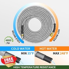 TechSweepPro Pressure Washer Gun Hose Kit 50FT 5000PSI Extension Wand