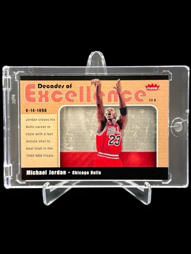 2007/08 Fleer MICHAEL JORDAN “DECADES OF EXCELLENCE” CHICAGO BULLS #10🔥RARE🔥
