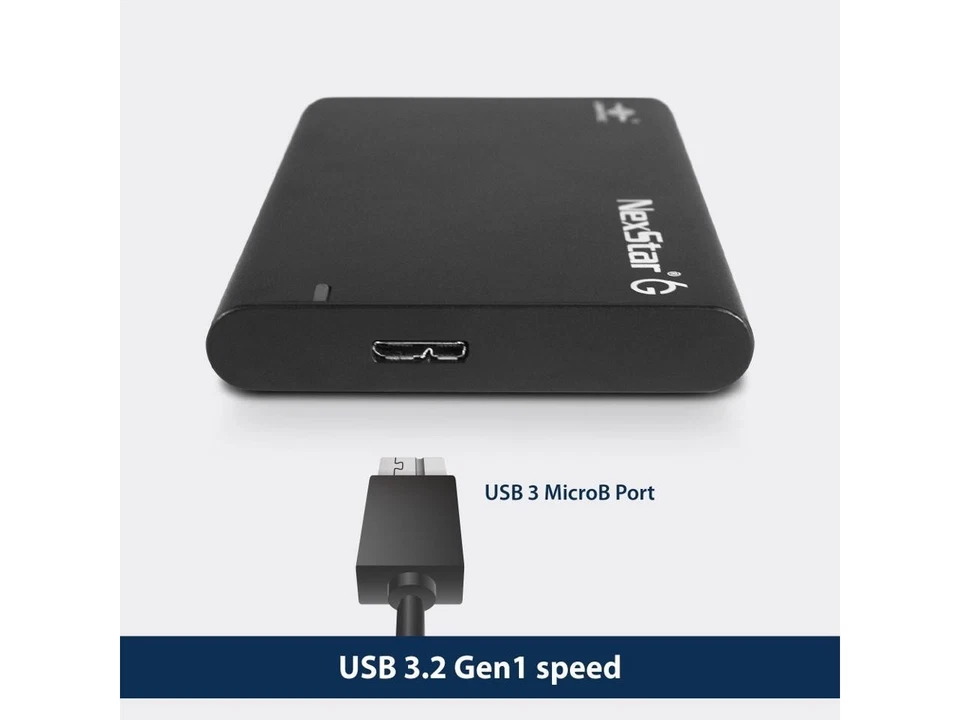Vantec NexStar 6G 2.5” SATA III to USB 3.2 Gen1 External SSD/HDD Enclosure - Image 3 of 4