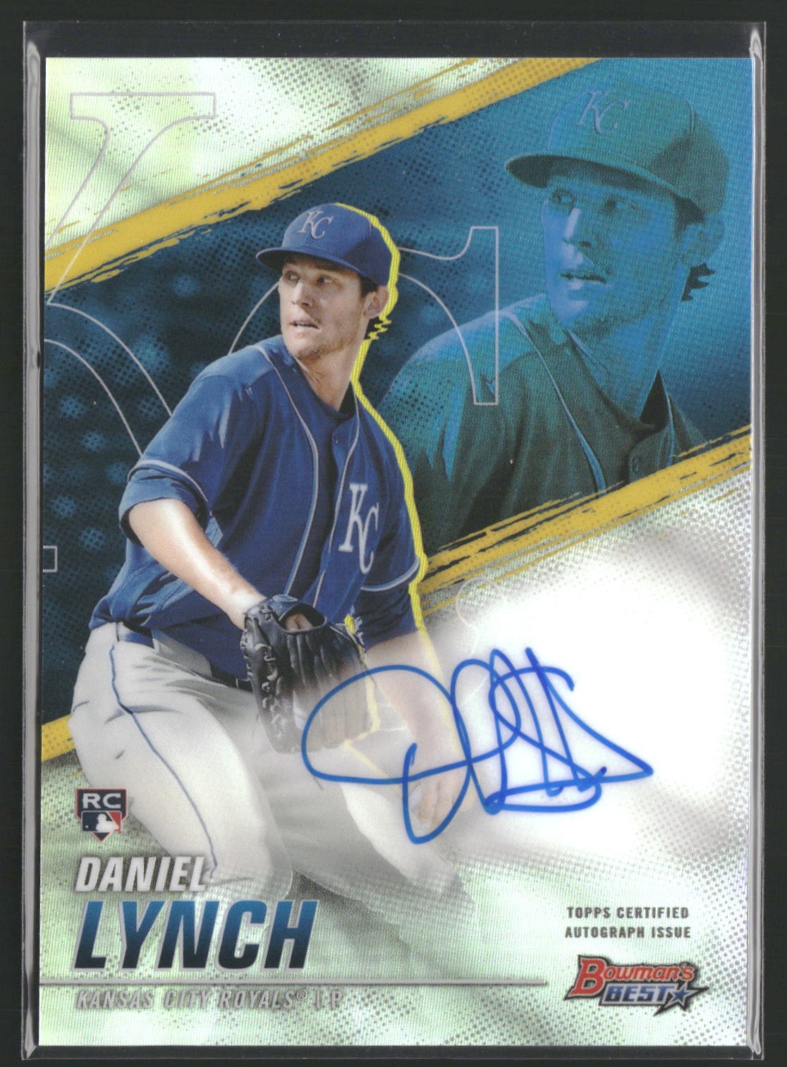 2021 Bowman's Best Autographs DANIEL LYNCH Refractor RC #B21-DLY Royals