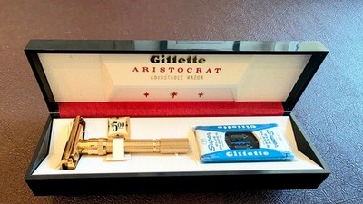Gillette ARISTOCRAT Adjustable 1961 (G1) - 1st Year/1st Quarter NOS Dead Mint!