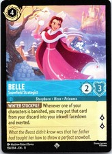 Disney Lorcana Belle - Snowfield Strategist Winterspell Super Rare 158/204 NM