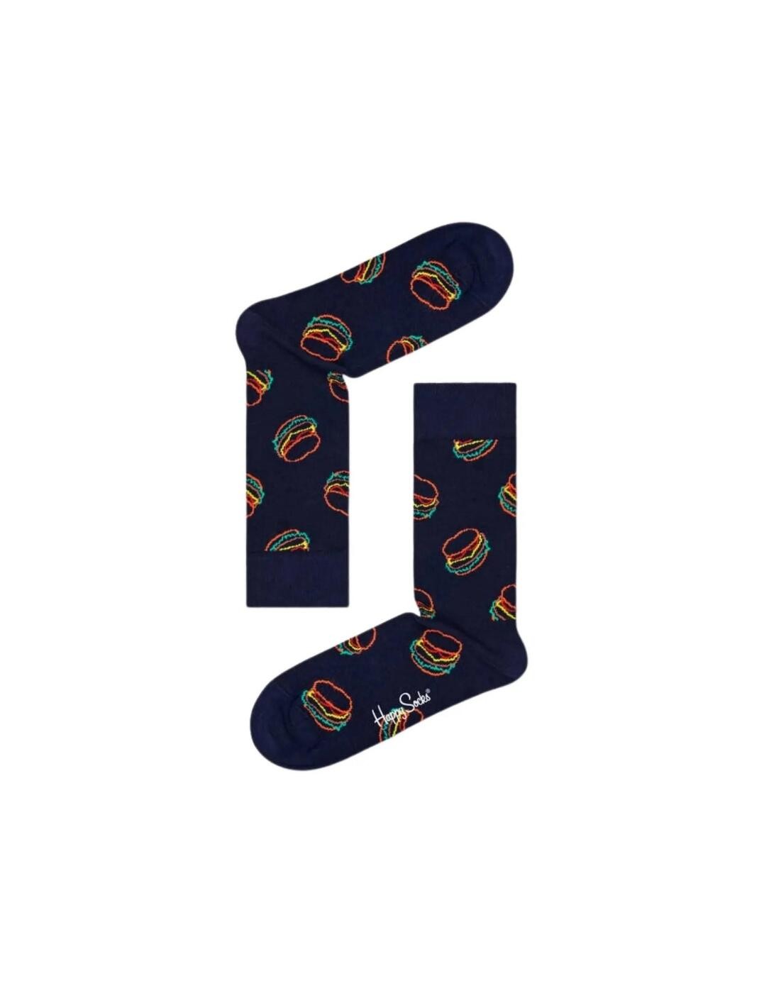 3-7 36-40 Happy Socks Lunch Time Sock LUT01-6500 Comfortable Unisex 86% Cotton