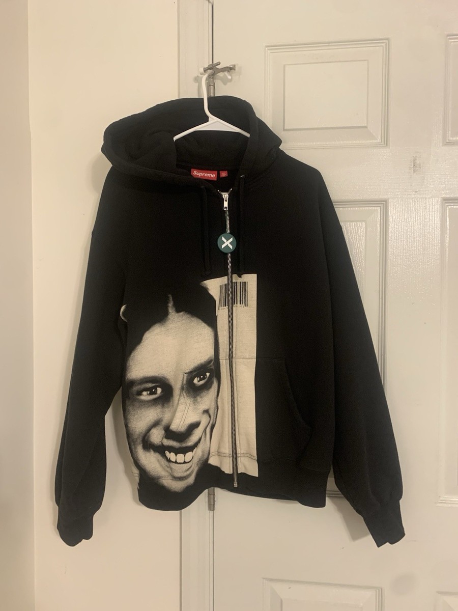 Supreme Black Aphex Twin Zip-Up Hoodie Size L S/S 2025 Warp