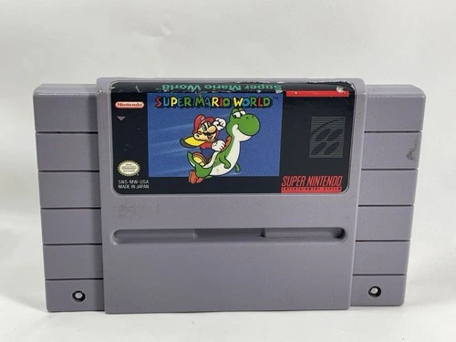 Super Mario World (Super Nintendo SNES, 1991) Authentic Tested Works