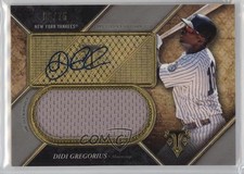 2017 Topps Triple Threads Unity Jumbo Relics Silver 6/75 Didi Gregorius Auto 7eo