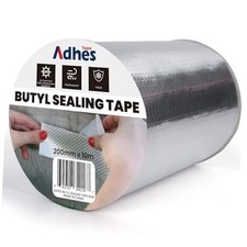 Adhes Butyl Sealing Tape 8 inch x 33feet, Waterproof Rubber 200mm x 10m 1