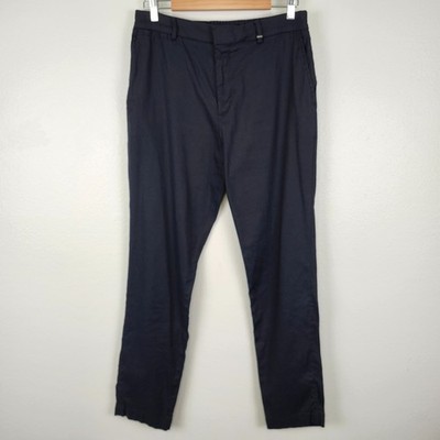 Ted Baker Linen Blend Chino Trousers Kimmel Slim Fit Tailored Pants Mens 34R
