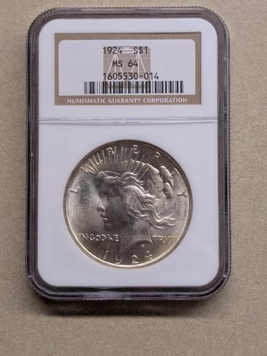 1924 Peace Silver Dollar $1 - NGC MS64