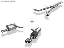  Duplex Komplettanlage ab Kat Jaguar S-Type R 2x70mm rund