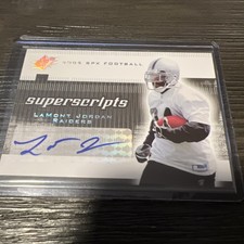 2005 SPx SUPER SCRIPTS LA LaMONT JORDAN AUTOGRAPH #SS-LA