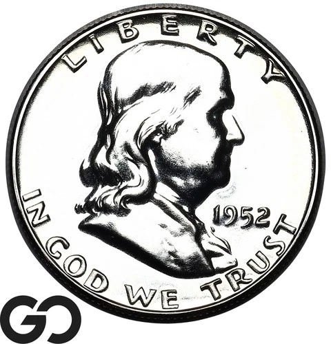 1952 Franklin Half Dollar, PROOF, Superb Gem PR++