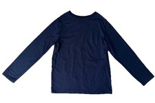 Cat Jack M 8 Boy's Long Sleeve T-shirt Crew Neck Navy Blue Cotton Blend