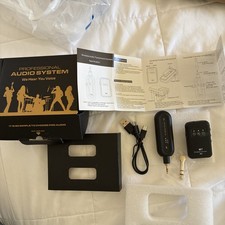 2.4G in-Ear Monitor System 90 Rotate Transmitter Receiver Set Automatic Pairing