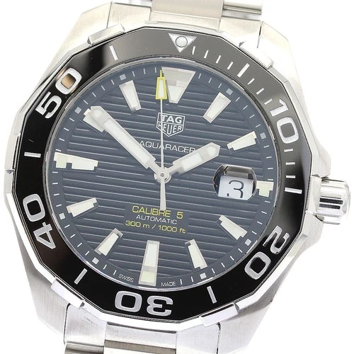TAG HEUER Aqua Racer Caliber 5 WAY201A Date black Dial Automatic Men's_896077