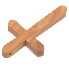  Décoration de croix chrétienne en bois, artisanat de croix en bois, ornement de