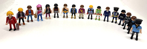 Lot of 17 Vintage Playmobil People Assorted Figures - Very Good Condition