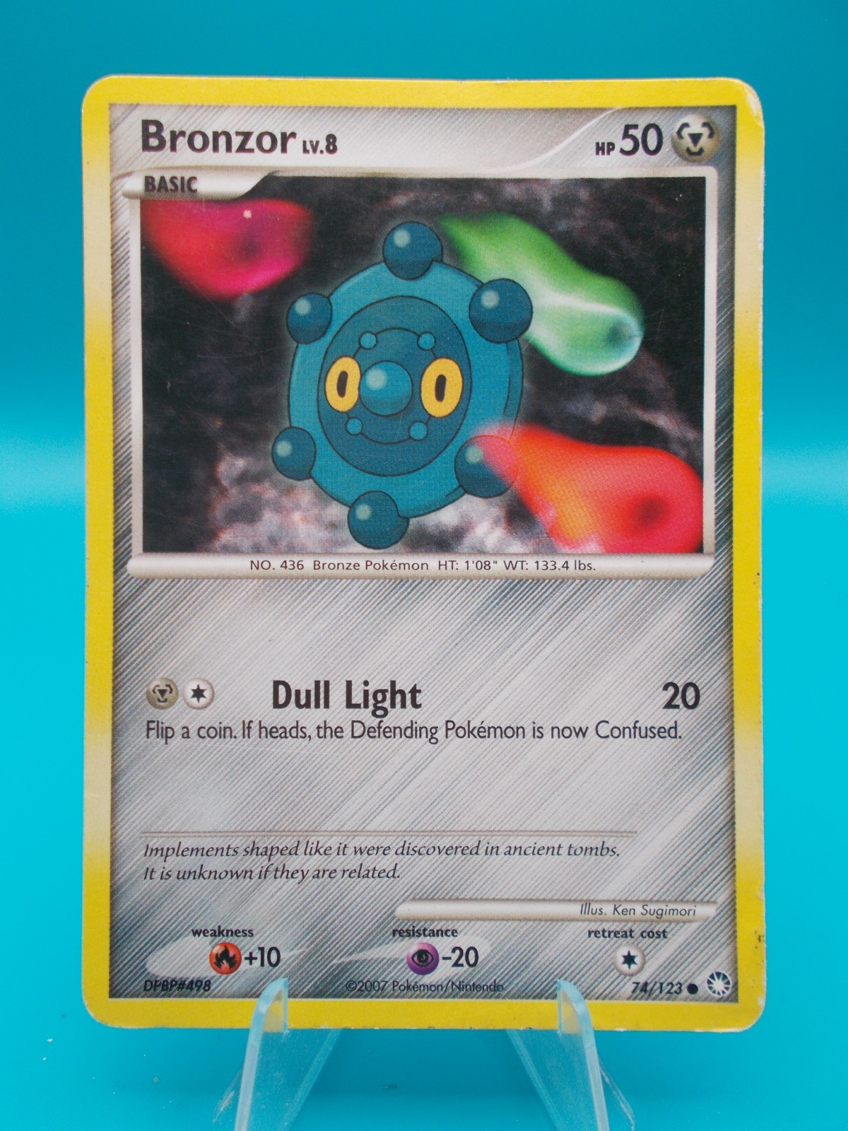 Bronzor 74/123 Mysterious Treasures Pokémon TCG Regular Lightly Played
