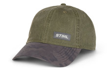 Genuine STIHL washed pigment dye camo baseball cap/hat NEW 
