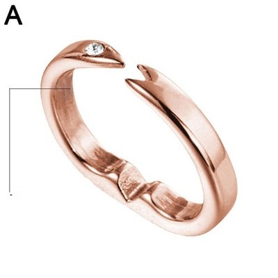 Verstellbarer Magnetring für Damen 4 Farben Edelstahl Comfort Fit