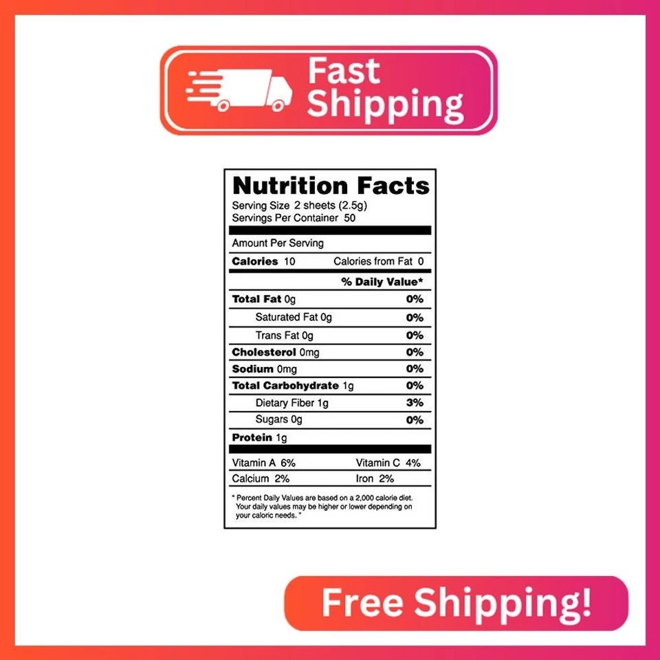 UN ORGÁNICO Sushi Nori Premium Algas Orgánicas Tostadas (100 Media Hoja) Foto 2 de 2