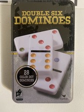 Double Six Color Dot Dominoes Set Classic Games SET of 28 Missing/Damaged Pack