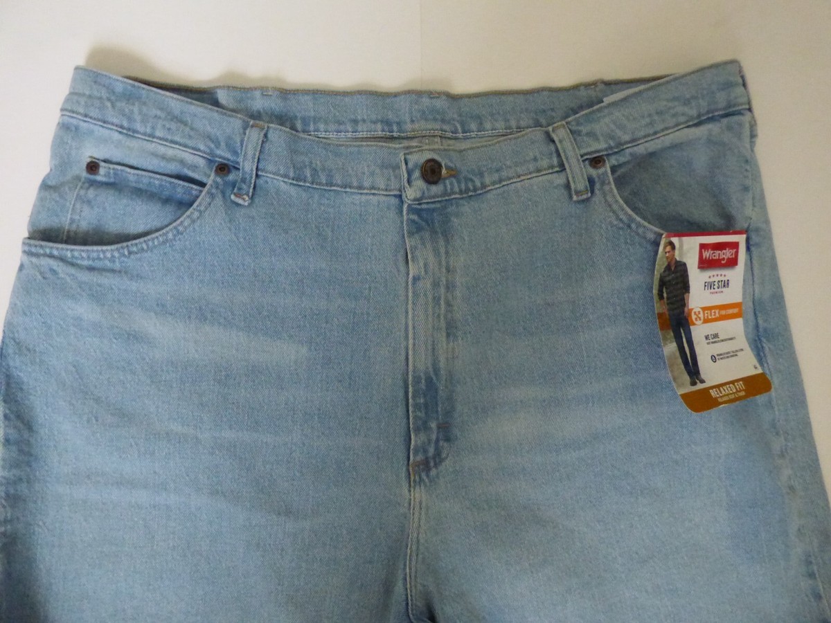Mens Wrangler Five Star Relaxed Fit Jean with Flex Size Regular