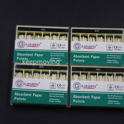 200 Pcs Dental Material Gutta Percha Point #15-40 Absorbent Paper Points Sterile - Picture 25 of 25