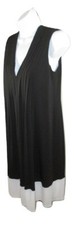 Maggie London Little Black Dress Women's Size 4 Swing Sleeveless V Neck Flare