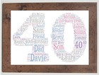 Personalised 16th 18th 21st 30th 40th 50th or ANY AGE Birthday Gift in PASTELS