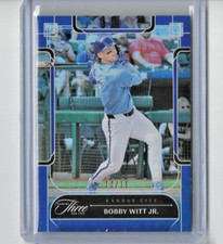 2024 Panini Three & Two Bobby Witt Jr Holo Blue SSP #23 14/15 COLOR MATCH!