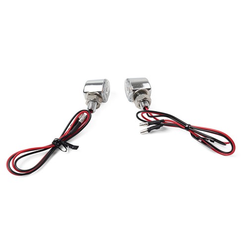 2PCS Mini Motor Turn Signals Indicator Amber Blinker Light Universal Lamp - Picture 6 of 11