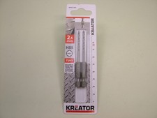 Pack of 2 Hex shank HSS-G drill bits for metal/plastic/wood 2.5mm impact driver 