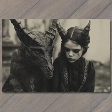 Art Print Girl Monster Weird Creepy Imaginary Friend Nightmare Scary Unusual Pet