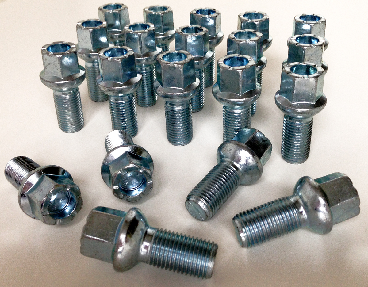 Ellis Excellence Alloy Wheel Bolts M14 x 1.5, 27mm Thread, Radius Seat, 17mm Hex (16