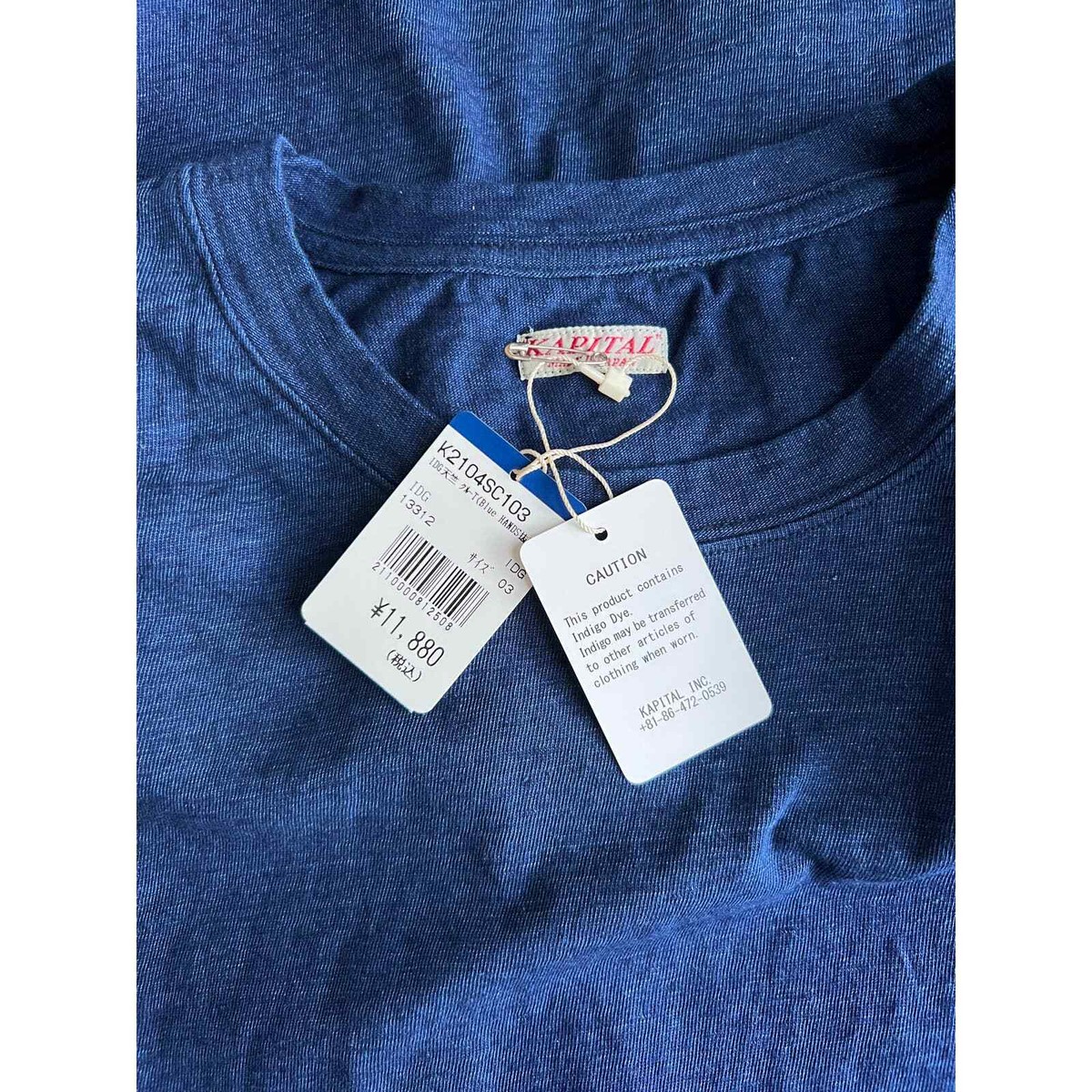 KAPITAL Blue hands ロンT KAPITAL Blue hands ロンT