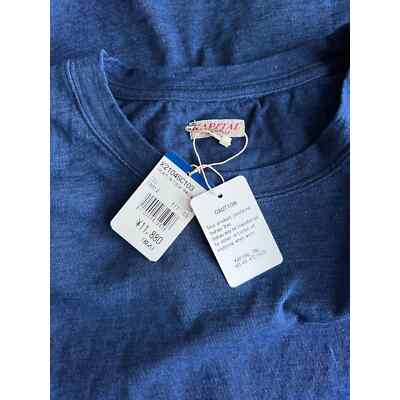 KAPITAL 手袋 BLUE HANDS Kapital Blue Hands IDG Jersey Tee - Size 3 - Navy Blue