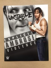 Dean Ambrose WWE AEW Champion 8x10 Photo Pic Shield Jon Moxley